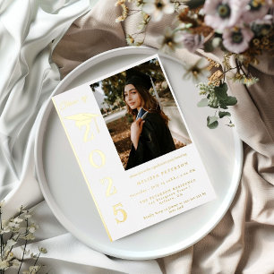 Simple Modern Calligraphy Photo Graduation