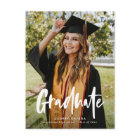Simple Modern Calligraphy Photo Graduation