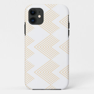Simple, modern chevron arrow shape graphic pattern iPhone 11 case