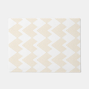 Simple, modern chevron arrow shape graphic pattern doormat