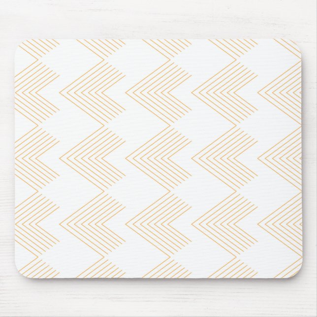Simple, modern chevron arrow shape graphic pattern mouse mat (Front)
