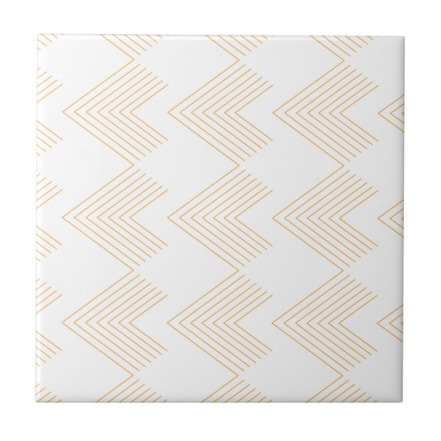 Simple, modern chevron arrow shape graphic pattern tile (Front)