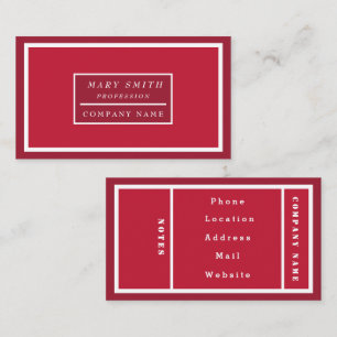 Simple Modern Chilli Pepper Business Card