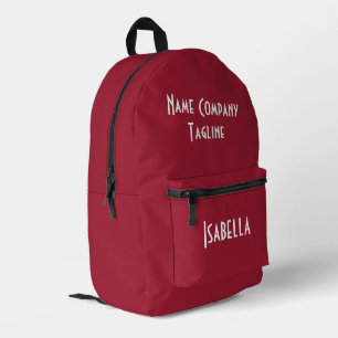 Simple Modern Chilli Pepper Printed Backpack