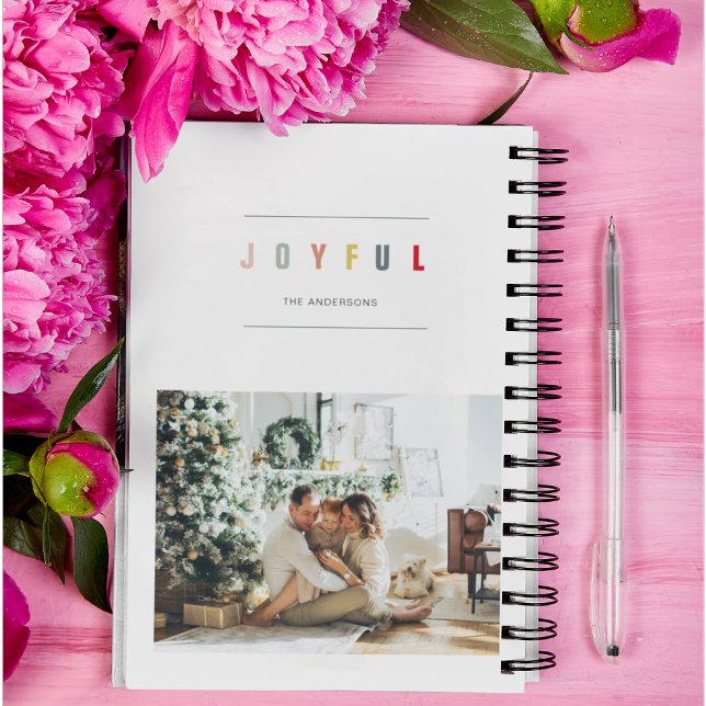 Simple Modern Christmas Photo | Joyful Holiday Planner (Creator Uploaded)