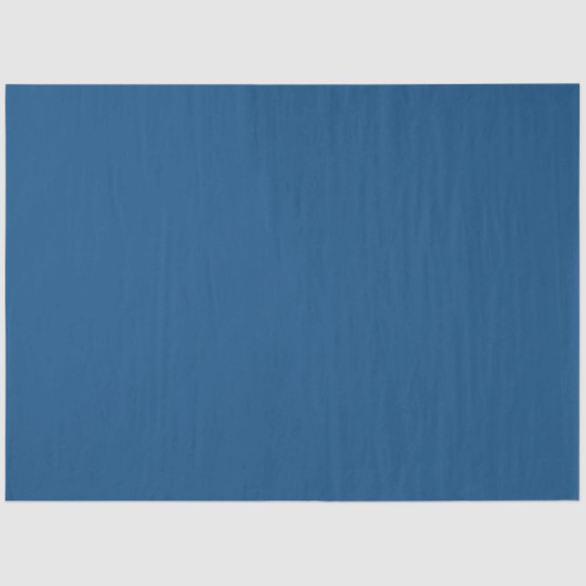 Simple Modern Classic Blue Tissue Paper (Front)
