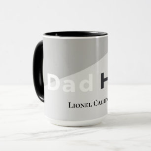 Simple Modern Clean Minimalist Dad Hero Gift Mug