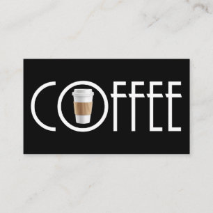 Simple Modern Coffee House Business Card