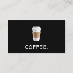 Simple Modern Coffee House Business Card
