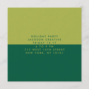Simple Modern Contrast Invitation