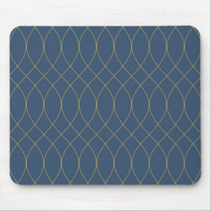 Simple, modern, cool, trendy curvy, wavy lines mouse mat