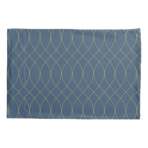 Simple, modern, cool, trendy curvy, wavy lines pillowcase