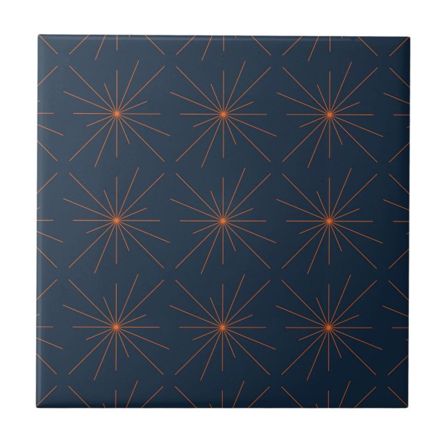 Simple, modern, cool, trendy light / star abstract tile (Front)