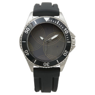 Simple, modern, cool, trendy thin line circles watch