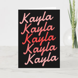 Simple Modern Cool Tygraphy Name Toddler Card