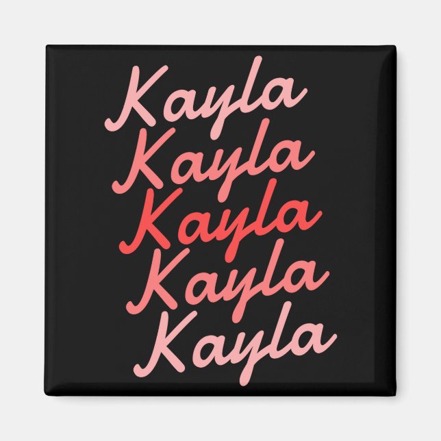 Simple Modern Cool Tygraphy Name Toddler  Magnet (Front)