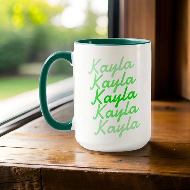 Simple Modern Cool Typography Name  Mug (Creator Uploaded)