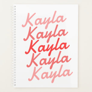 Simple Modern Cool Typography Name  Planner