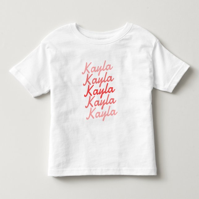 Simple Modern Cool Typography Name  Toddler T-Shirt (Front)