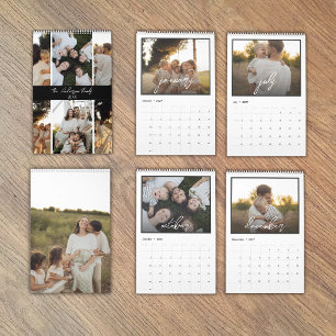 Simple Modern Create Your Own Family Photo Calendar