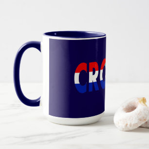 Simple Modern Croatia National Flag Apparel Souven Mug