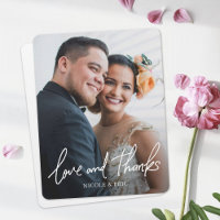 Simple Modern Custom Full Photo Wedding