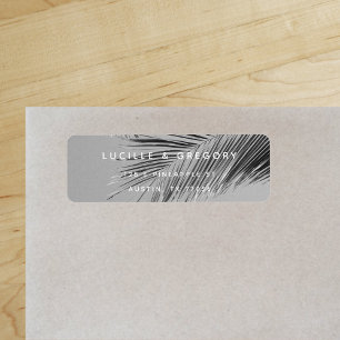 Simple Modern Custom Palm Tree Return Address