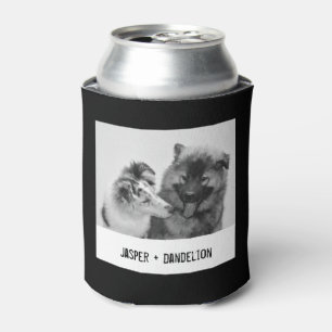 Simple, Modern Custom Pet or People Photo Can Cooler