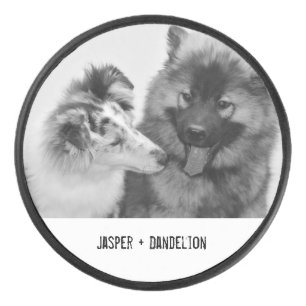 Simple, Modern Custom Pet or People Photo Hockey Puck