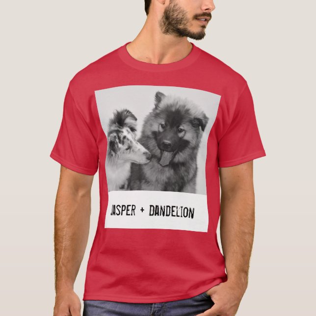 Simple, Modern Custom Pet or People Photo T-Shirt (Front)