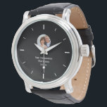 Simple modern custom photo watch<br><div class="desc">Perfect gift ideas for birthday,  wedding or anniversary.</div>
