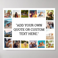 Simple Modern Custom Quote Photo Collage