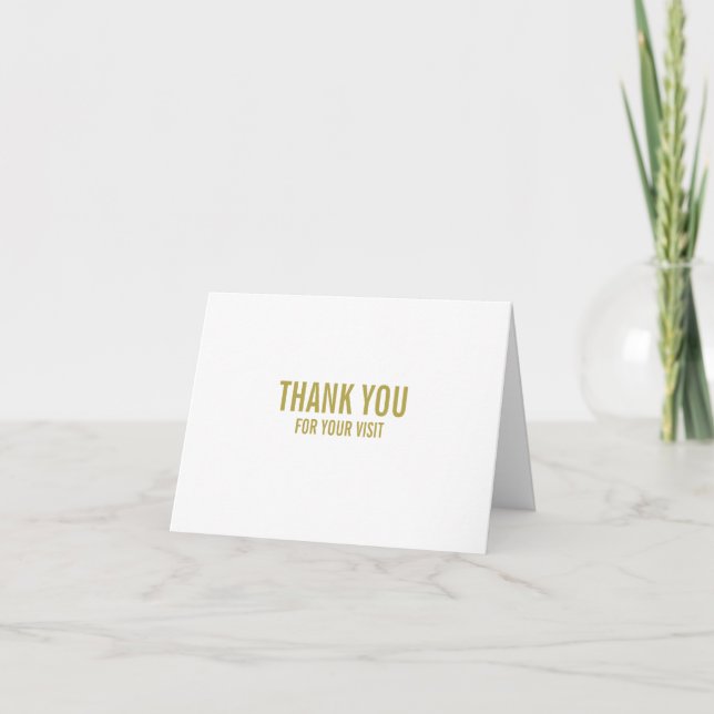 Simple & Modern, Customer Thank You Card (Front)