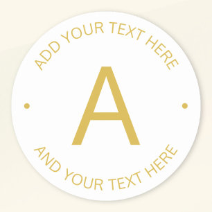 Simple Modern Customisable Text   Gold Transparent