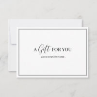 Simple Modern Customised Gift Certificate