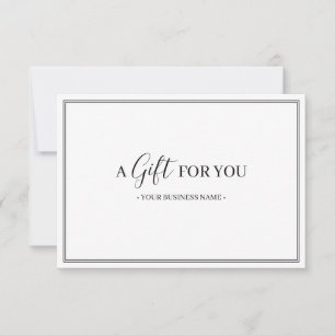 Simple Modern Customised Gift Certificate