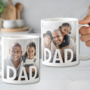 Simple Modern Dad Photo Coffee Mug