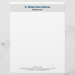 Simple Modern Doctor Custom Letterhead