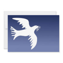 Simple Modern Dove Holiday Card Christmas Card