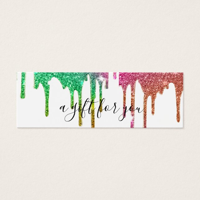 Simple Modern Dripping Business Gift Certificate  (Front)