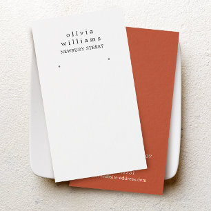 Simple Modern Earring Display Card