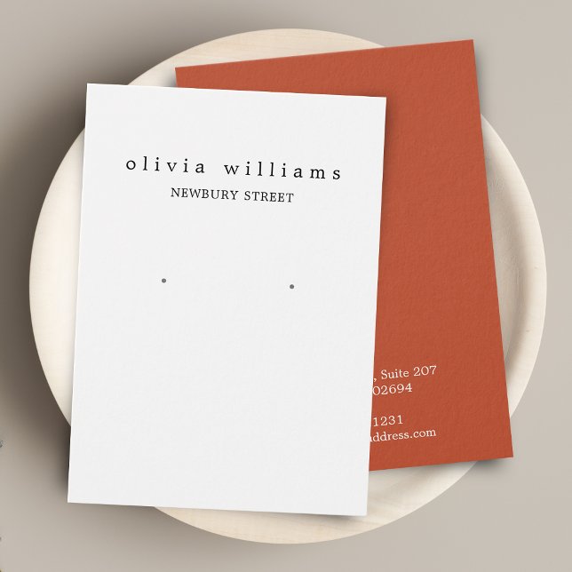 Simple Modern Earring Display Card (Creator Uploaded)