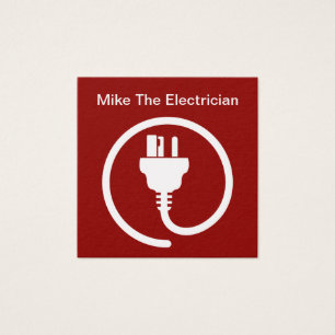 Simple Modern Electrician Business Card