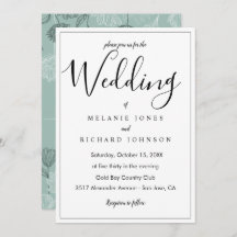 Simple Modern Elegant Calligraphy Script Wedding