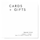 Simple Modern Elegant Cards And Gifts Wedding Sign