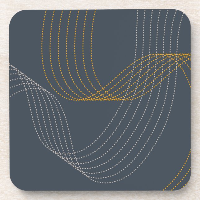 Simple, modern, elegant, cool, trendy illustration coaster (Front)