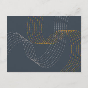 Simple, modern, elegant, cool, trendy illustration postcard