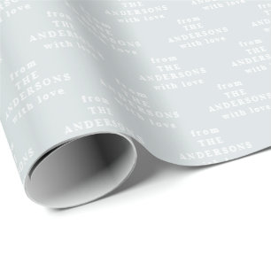 Simple Modern Elegant Custom Wrapping Paper