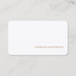 Simple Modern, Elegant Grey Linen Professional Business Card