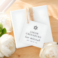 Simple Modern Elegant Star of David Bar Mitzvah